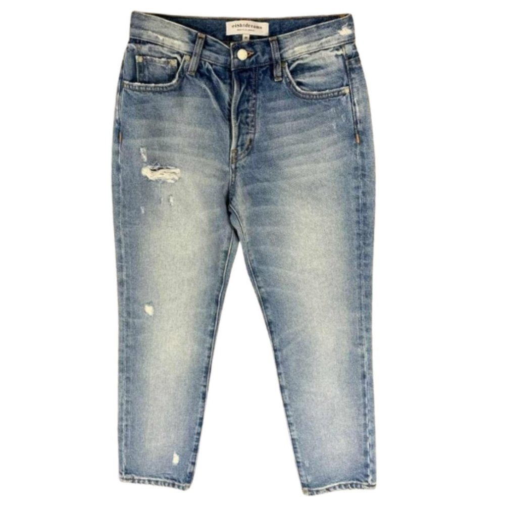Ei8th Dreams Cropped Distressed Boyfriend Jeans size 25